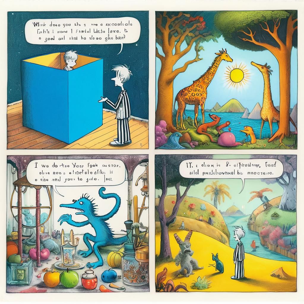 Creating an image inspired by a Dr. Seuss style passage simi...