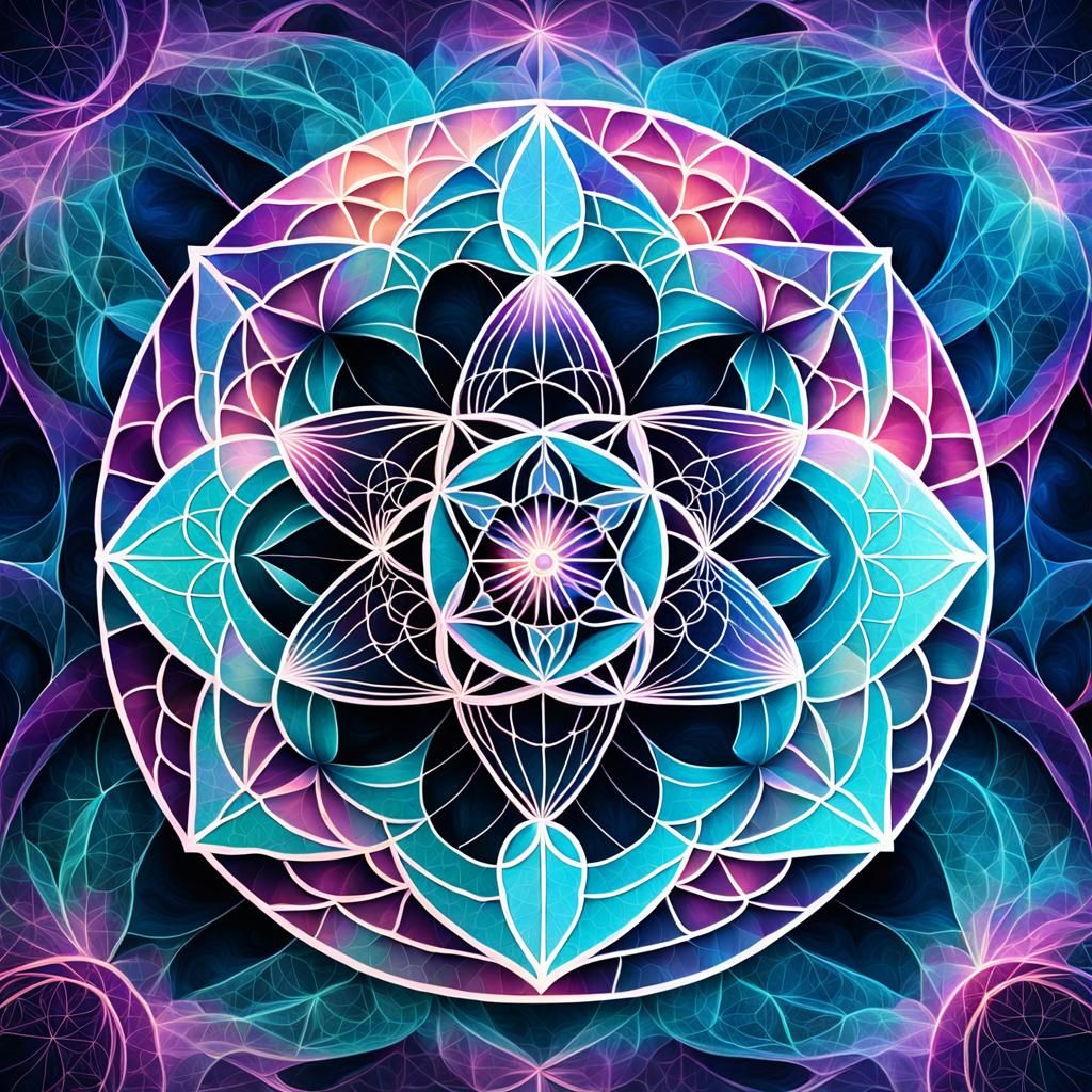 Sacred Geometry with Dreamy Effect