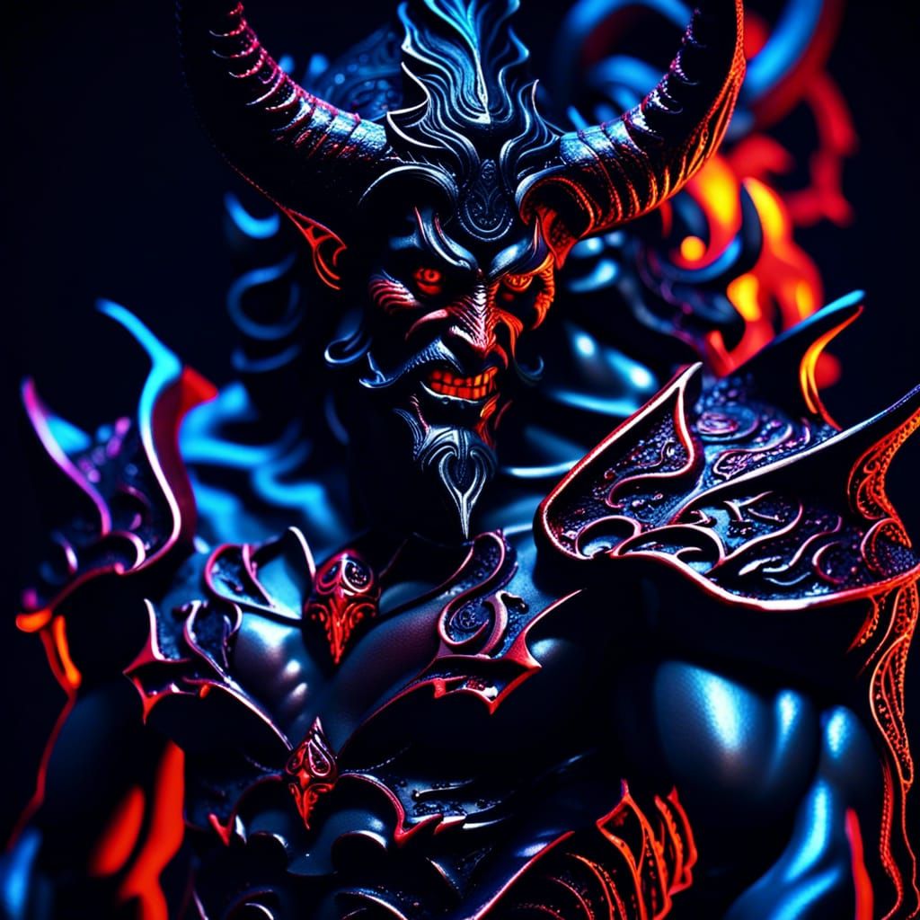 Detailed Dark Fantasy Devil in 8k Resolution