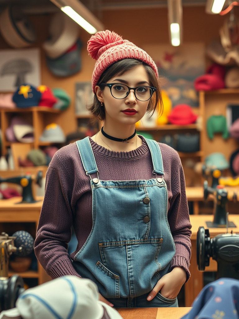 Cyberpunk Artisan in a Digital Watercolor Style