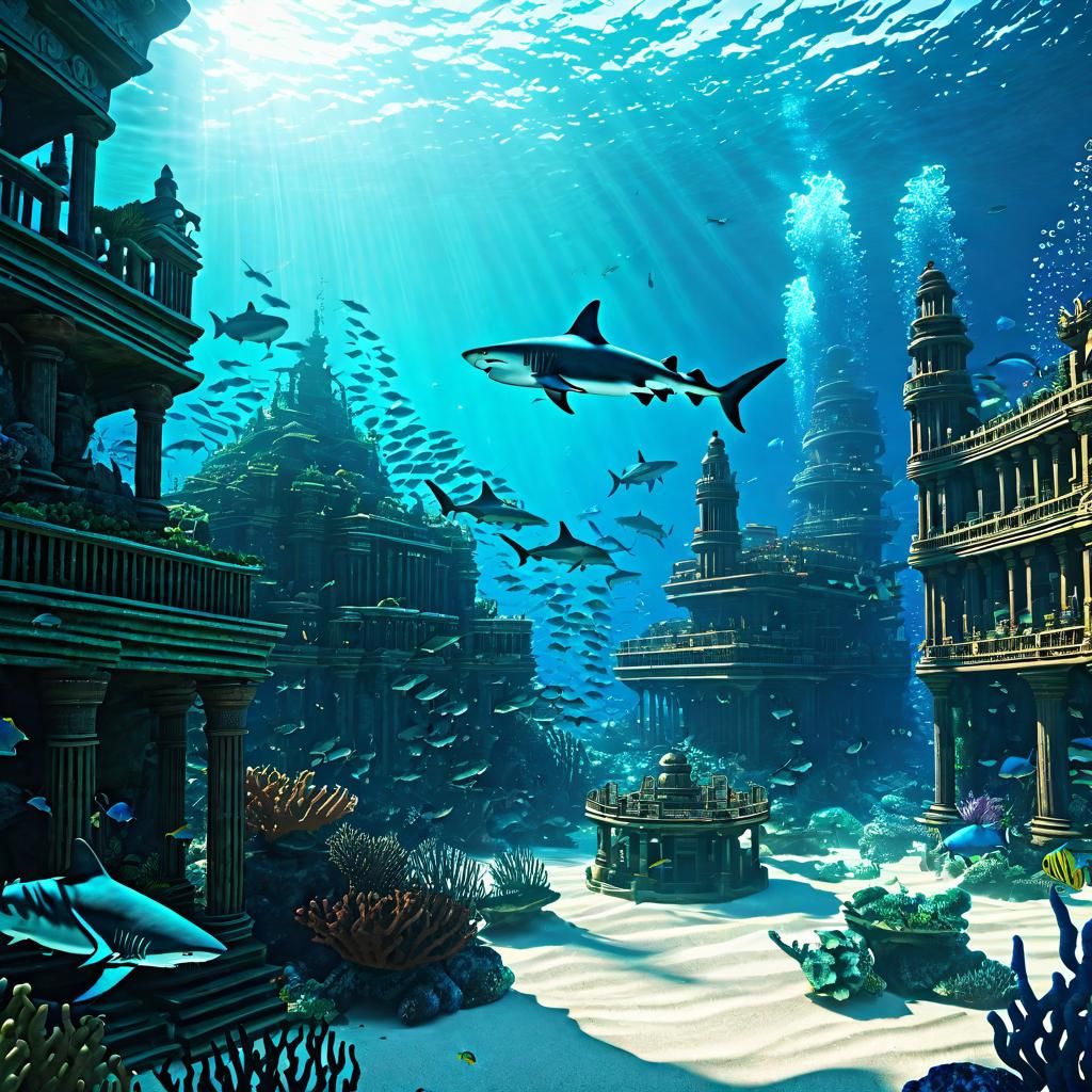 Atlantis: Lost City in Chaotic Ocean