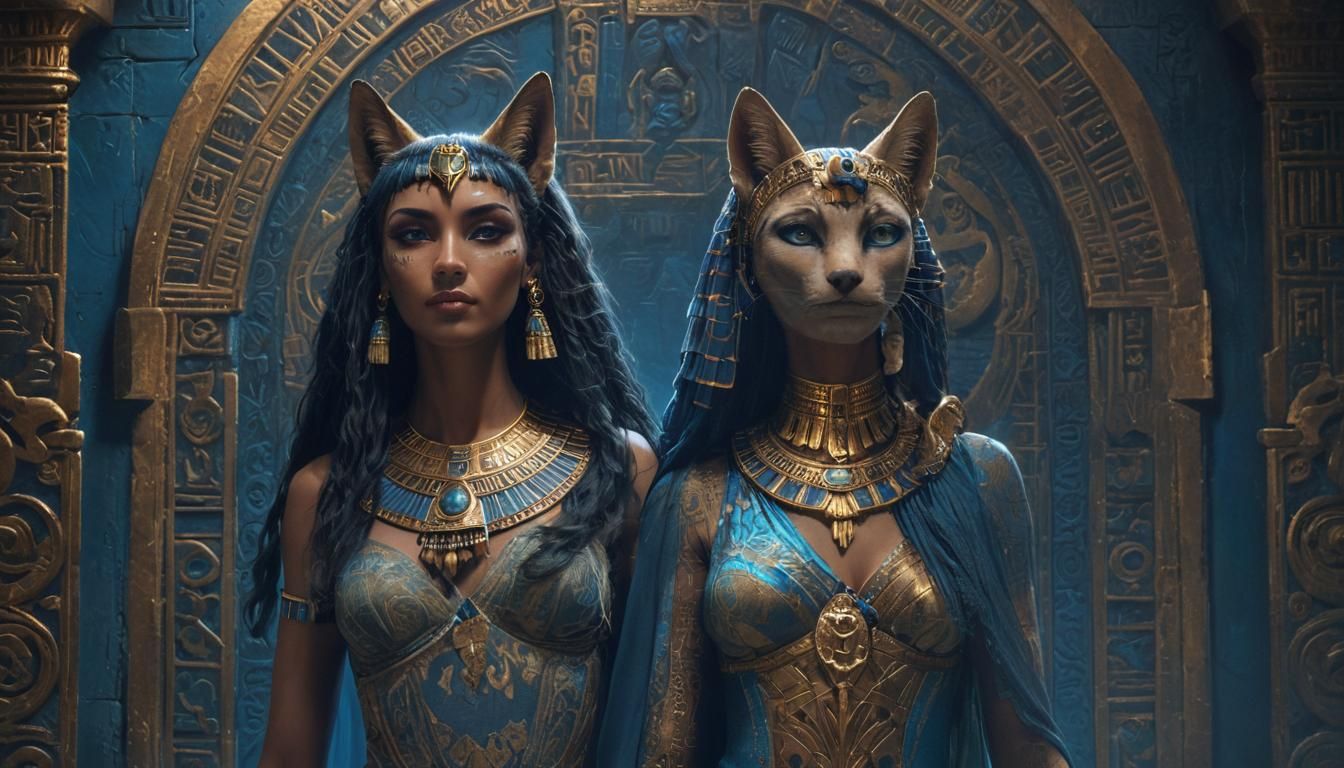 Fox Cleopatra: A Hyperrealistic Fantasy Portrait in 8k