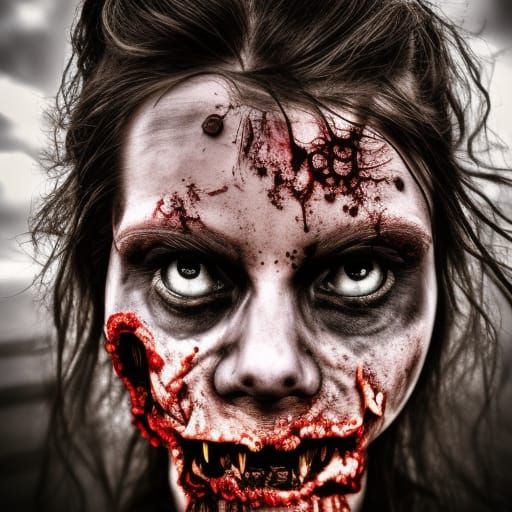 Hyperrealistic Zombie with Intricate Details