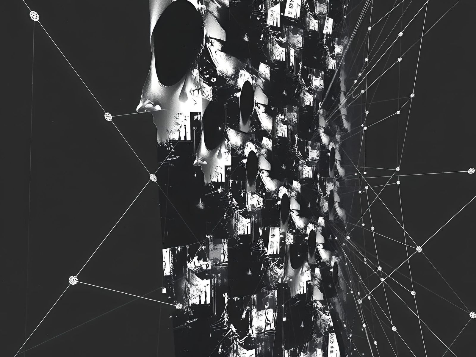 Nightmarish Collage of Mental Destruction