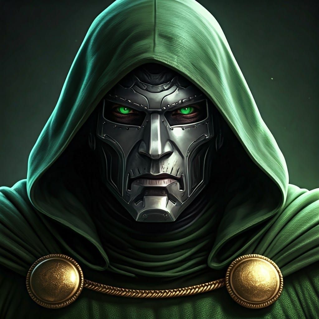 Doctor Doom: Confident and Powerful in Iconic Mask and Cloak