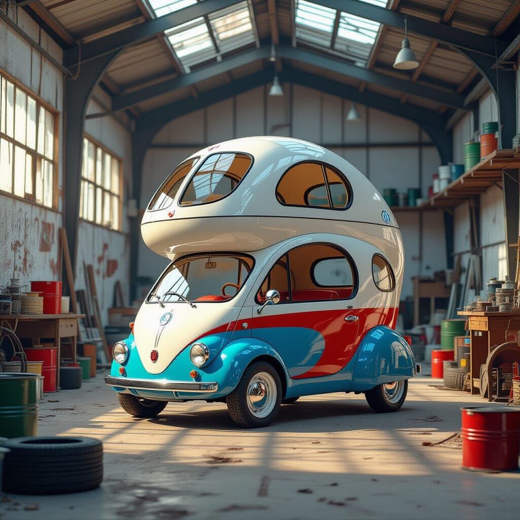 Modern Treehouse in Abandoned Workshop, IPERMODERN Style