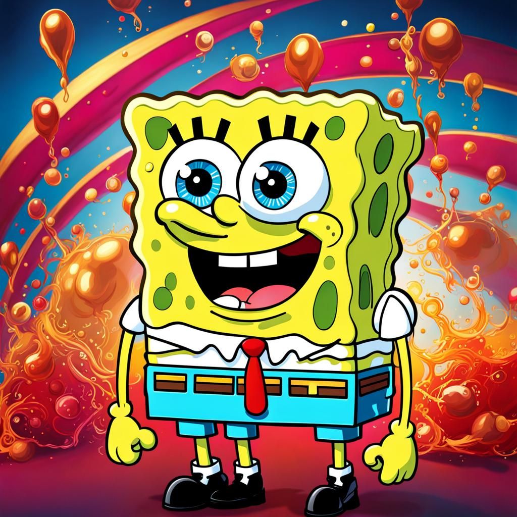 Hyperrealistic Spongebob Squarepants Concept Art