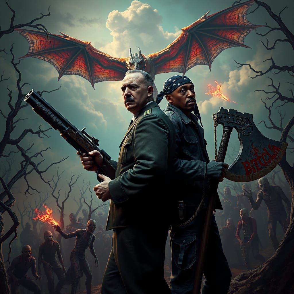 Dark Fantasy Apocalypse: Hitler and 2Pac vs Zombies in Wonde...