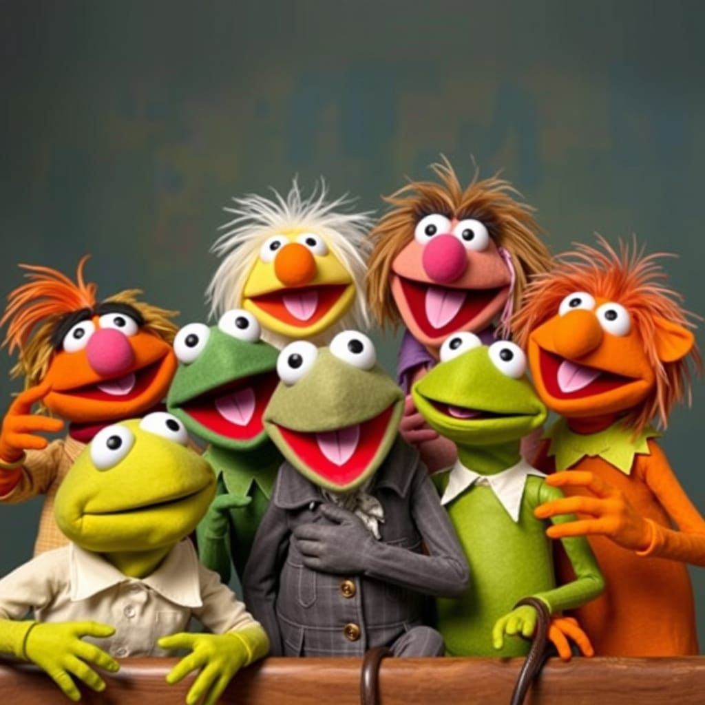 AI Generated Group of Muppets
