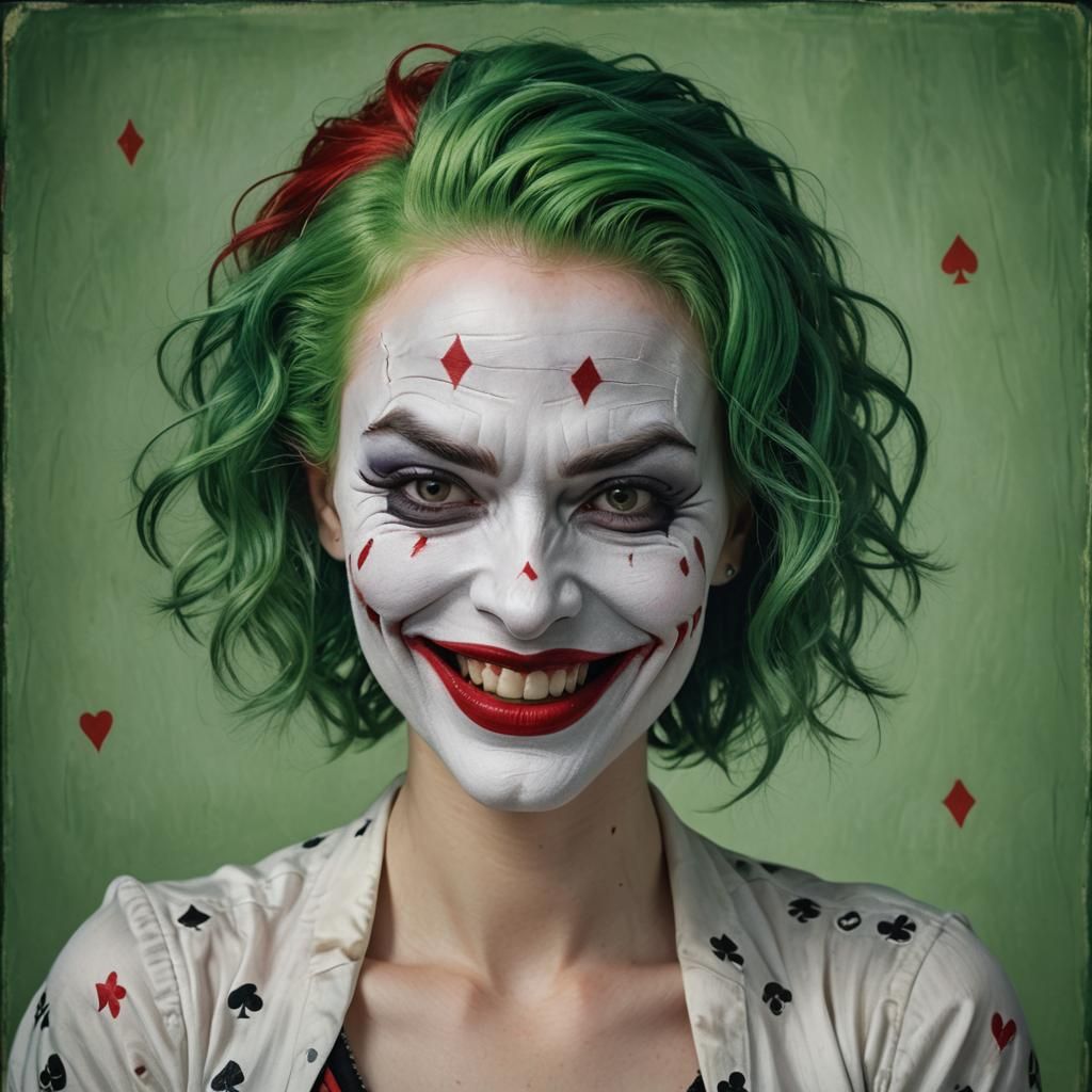 Hyperrealistic Joker Portrait in Fincher Style