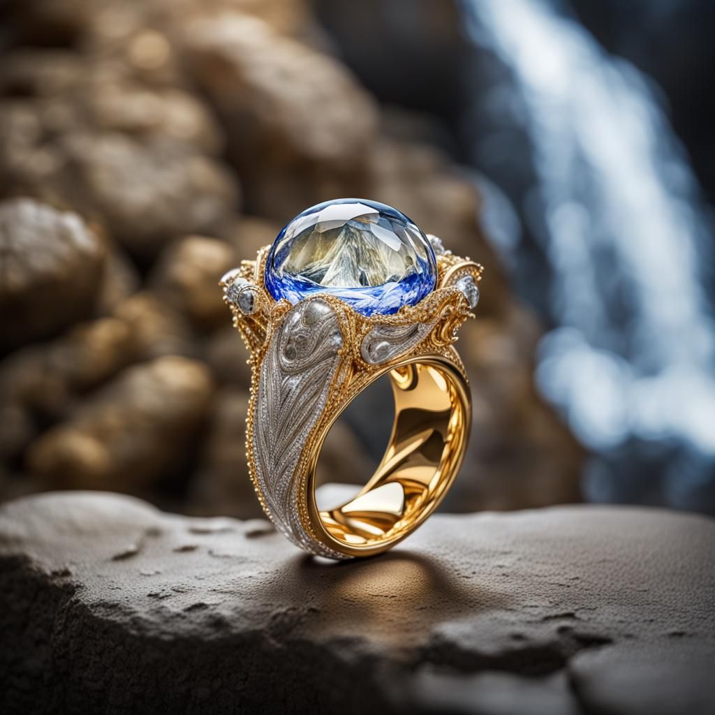 Exquisite Faberge-Inspired Waterfall Jewelry