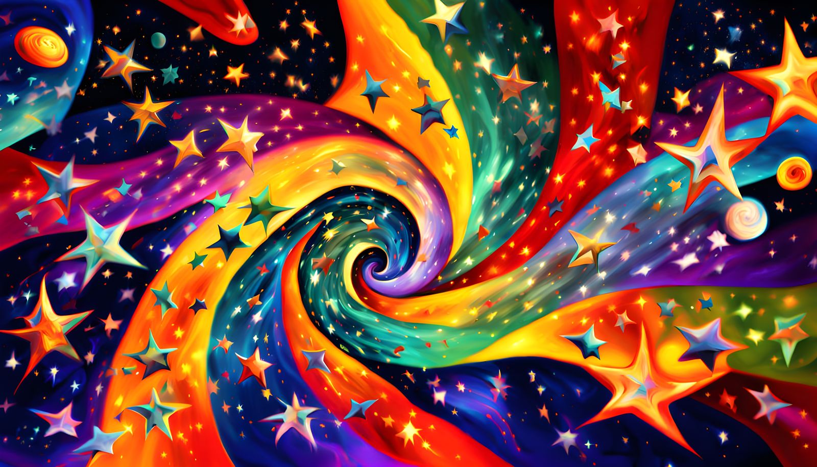 Cosmic Vortex of Swirling Stars in Maelstrom Topology