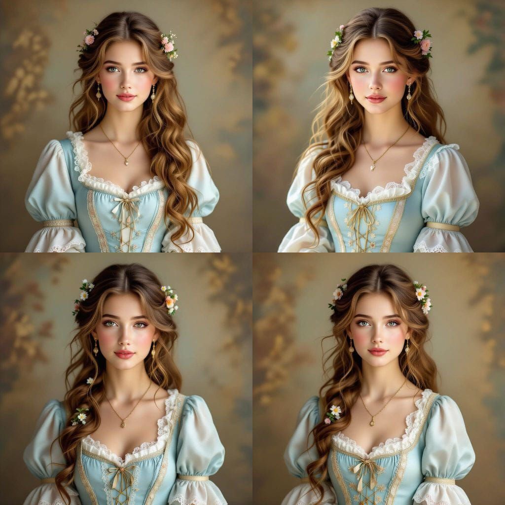 Victorian Bohemian Portrait of a Young Woman