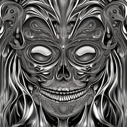 Translucent Skull Emerges: Hyperrealistic Digital Art