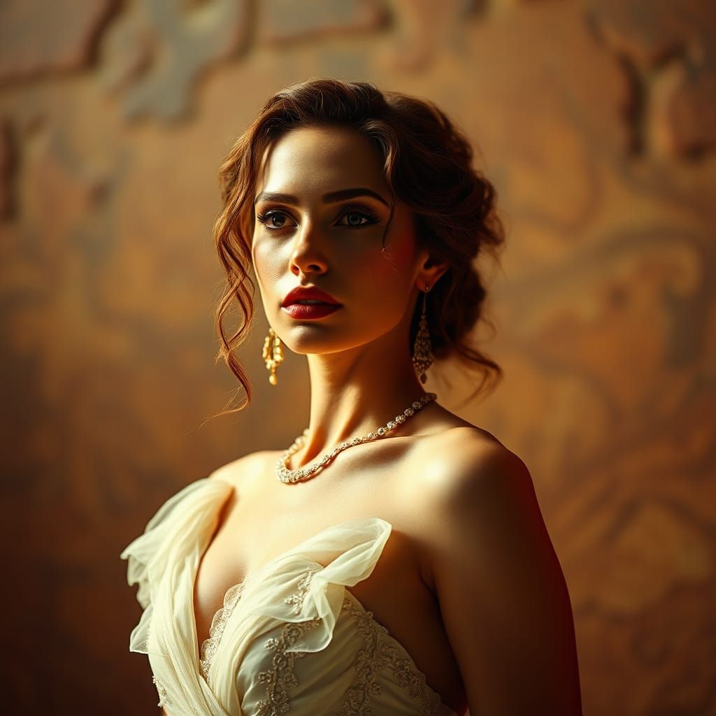 Majestic Woman in Cinematic Style