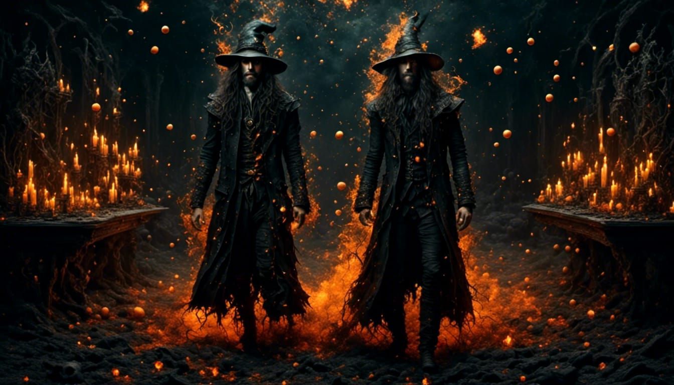 Wizard Conjures Magma With Arcane Symbols