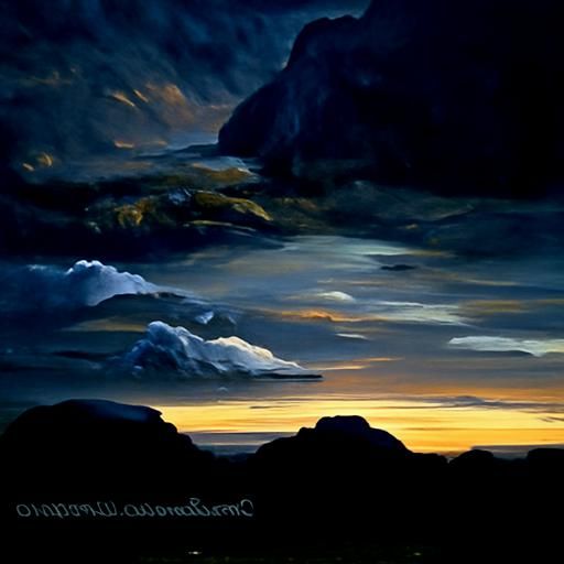 Serene Dusk Oil Painting in Gurney Style