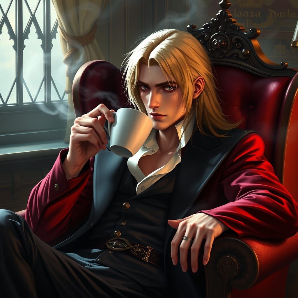 Ethereal Vampire Alucard in Morning Light