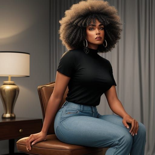 Handsome Man and Woman in Luxury Living Room