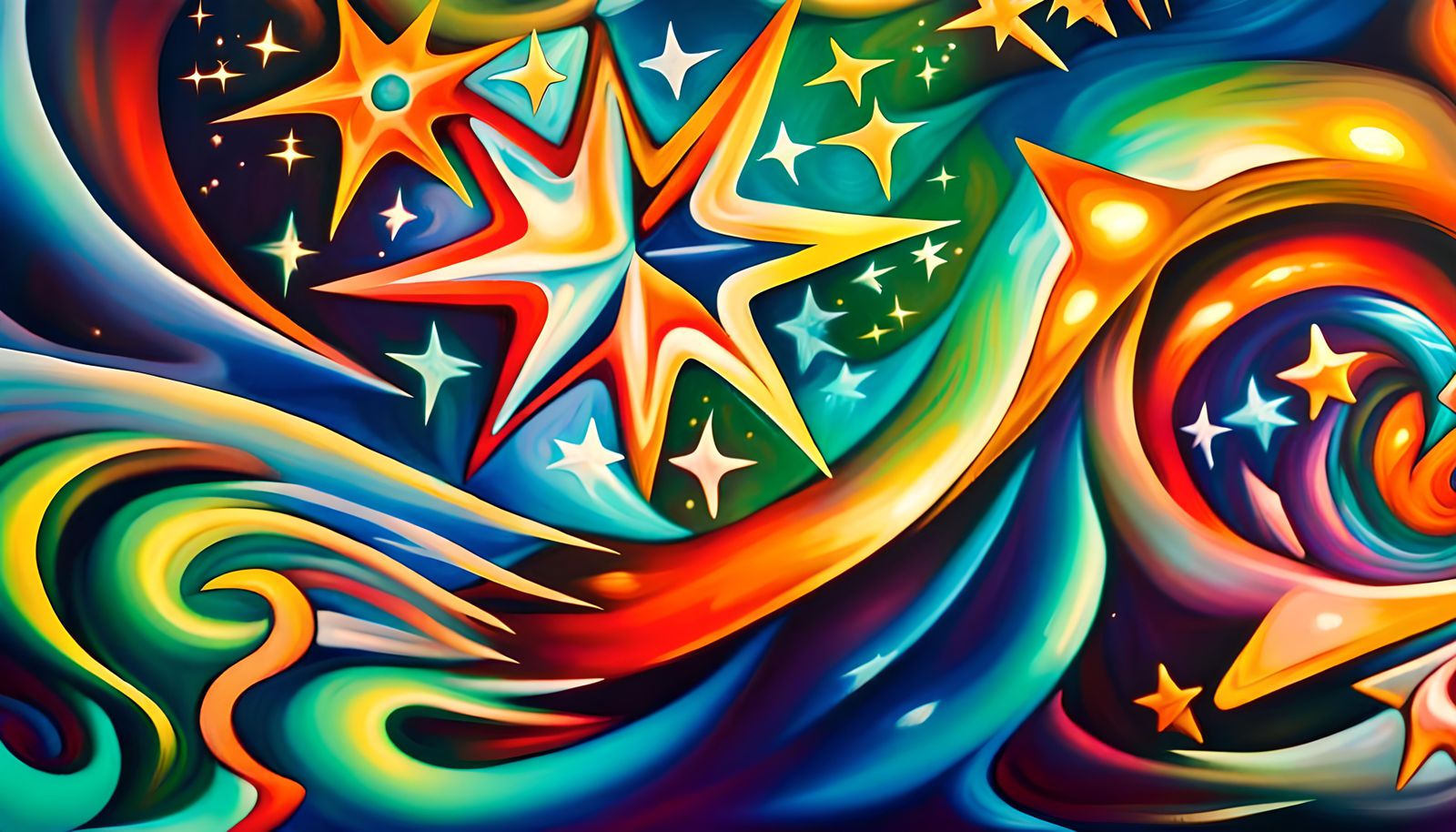 Iridescent Stars in Electromagnetic Plasma Maelstrom