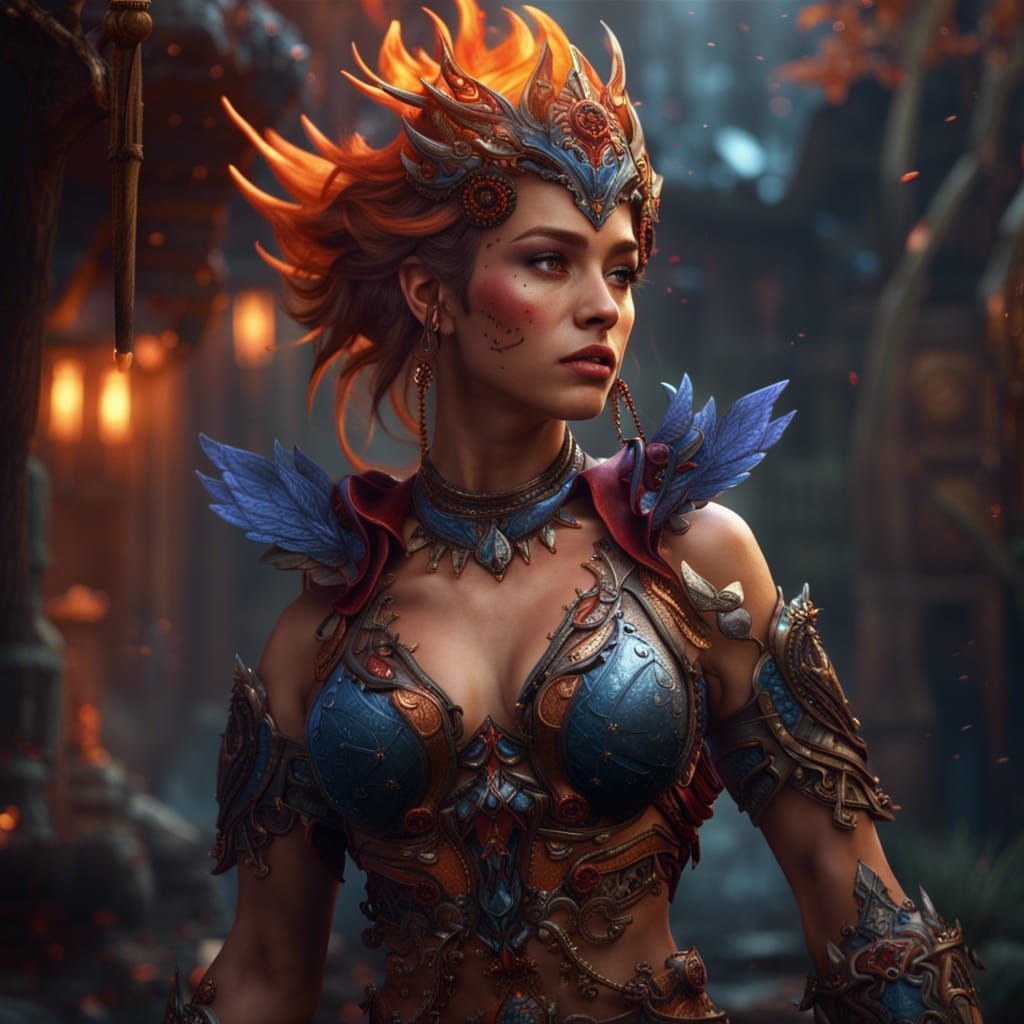 Fantasy Goddess in Detailed Digital Painting