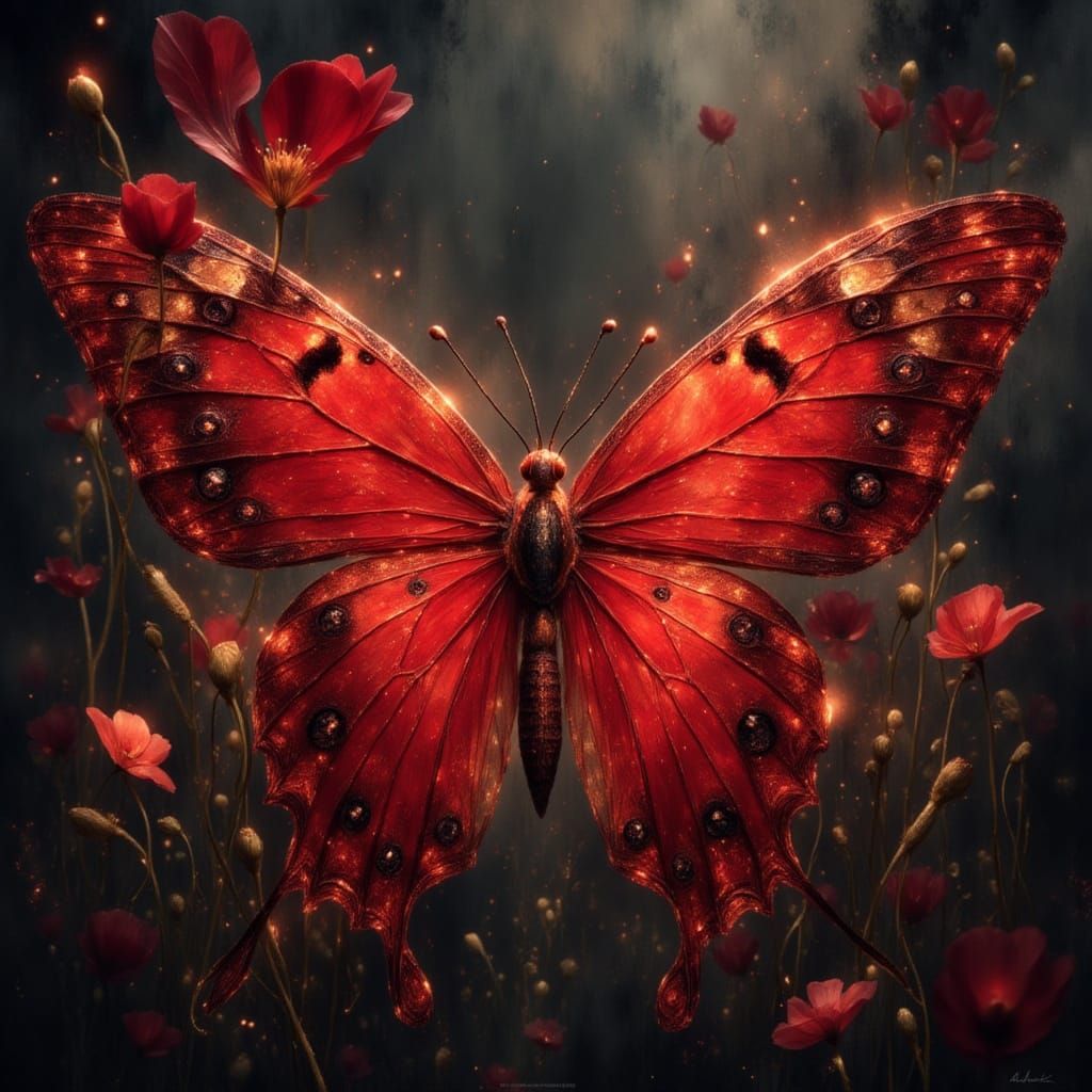 Red butterfly