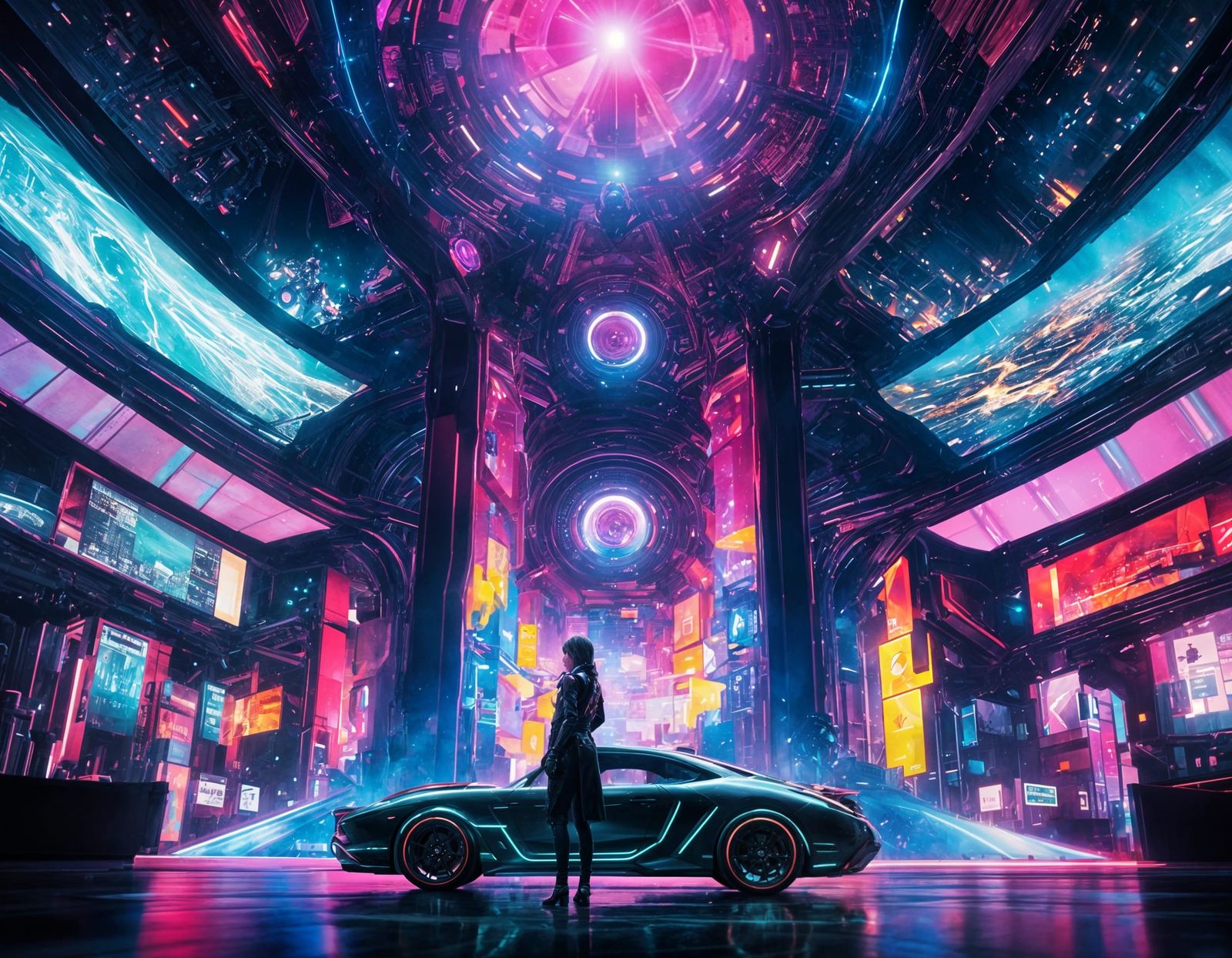 Cyberpunk Girl Xbox Console