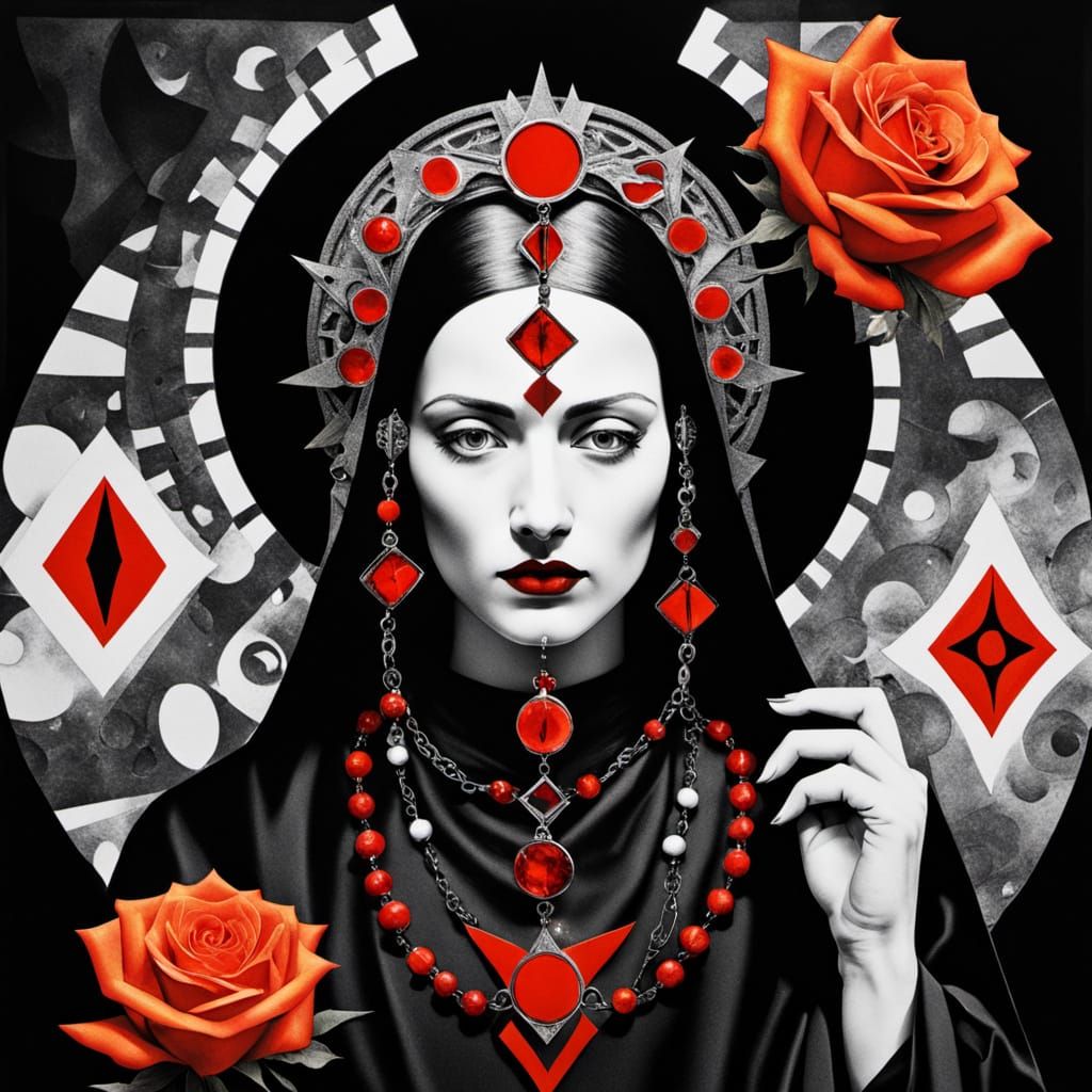 Surrealist Collage: Our Lady of Social Awareness