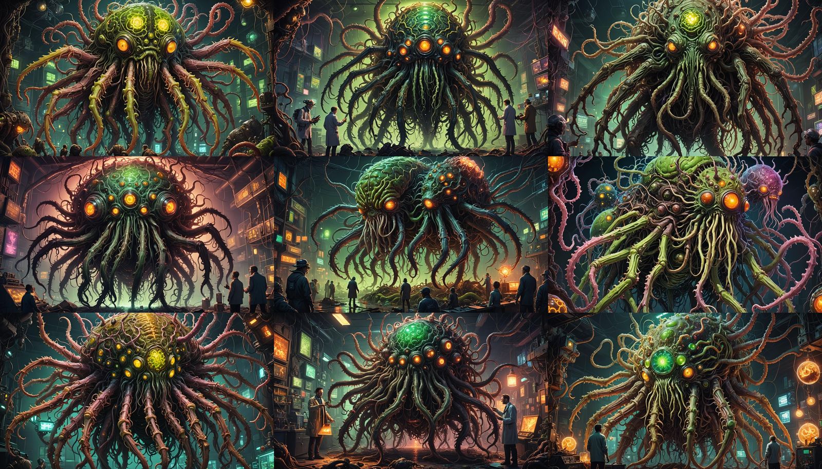 Neon Horror: Scientists Discover Gigantic Insectoid Carcass