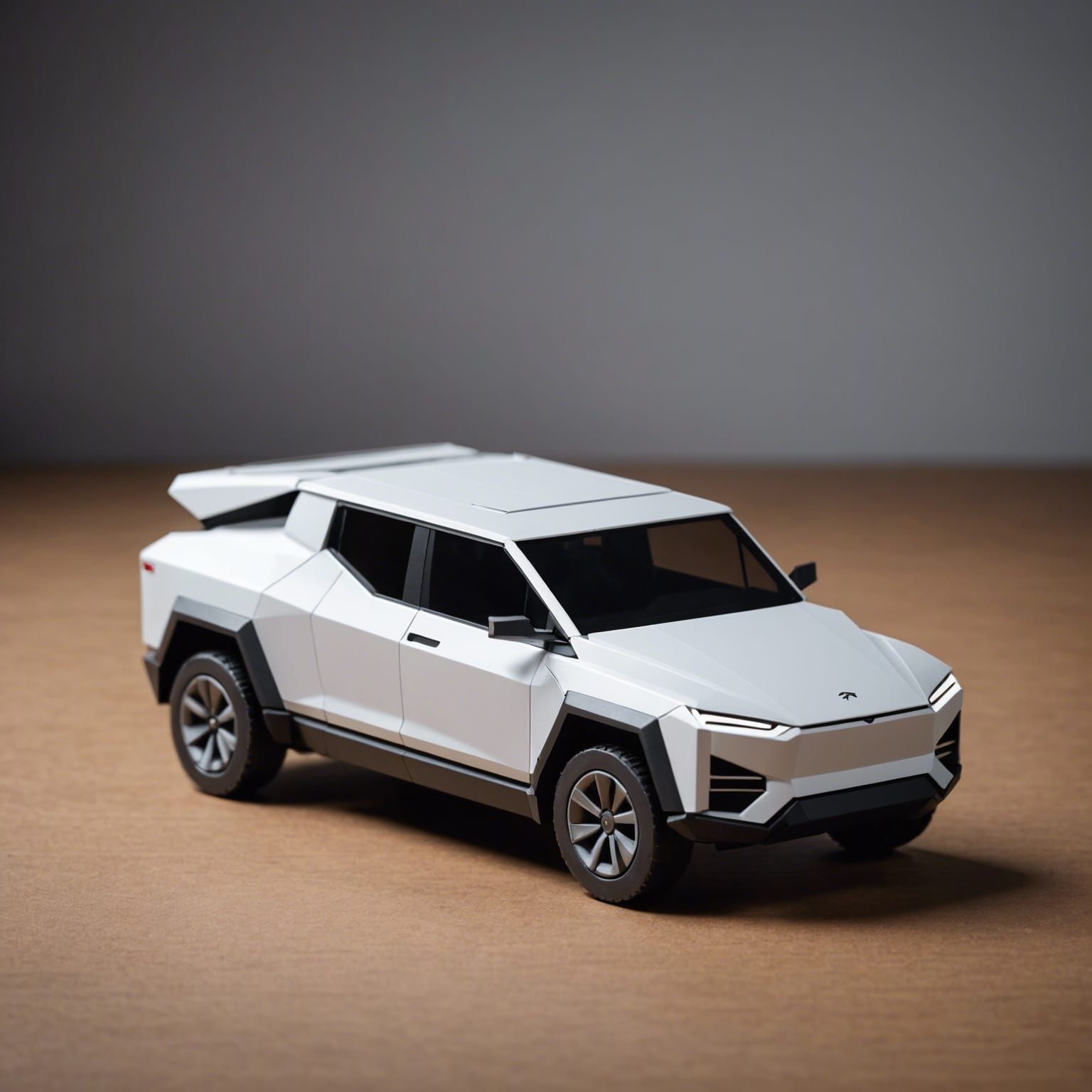 Tesla Cybertruck as Origami Papercraft