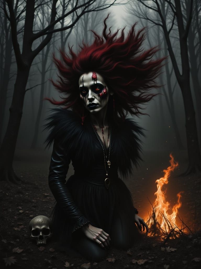 Wicked Witch Dances in Post-Apocalyptic Forest