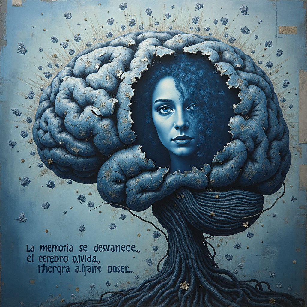 Evocative Alzheimer's Poster: The Shattered Puzzle of Memory