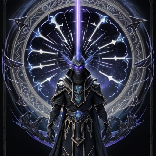 Dark Lord with Halo in Umbral Mana Barrier