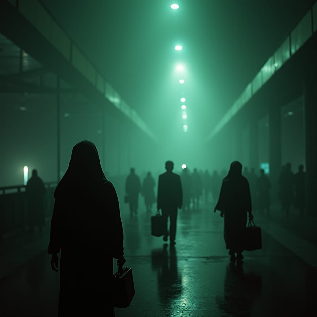 Hopeful Journey: Cinematic Film Still of Malay Couple