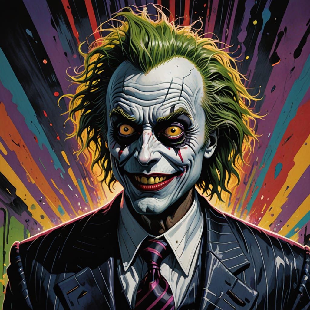 Beetlejuice in a Tim Burton-Inspired Nightmare