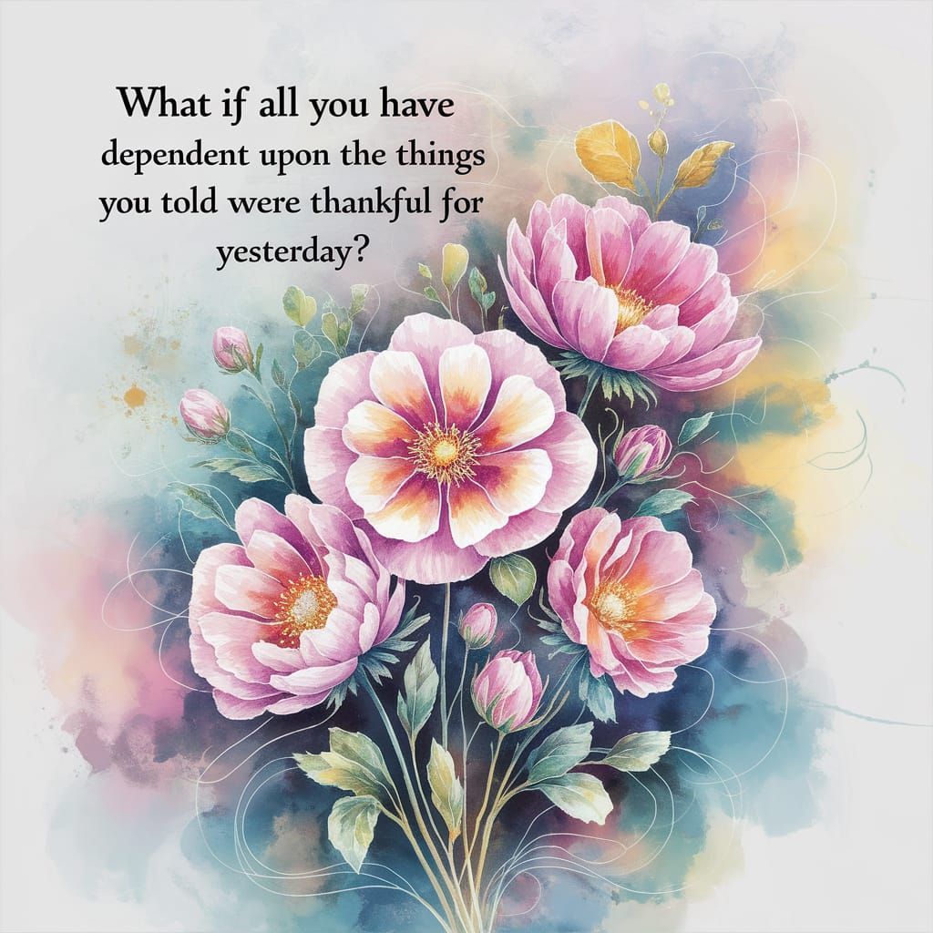 Ethereal Watercolor Art with Inspirational Message