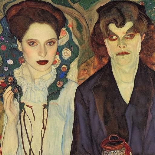 Spiritual Vampire Beauty in Early 20th Century Style