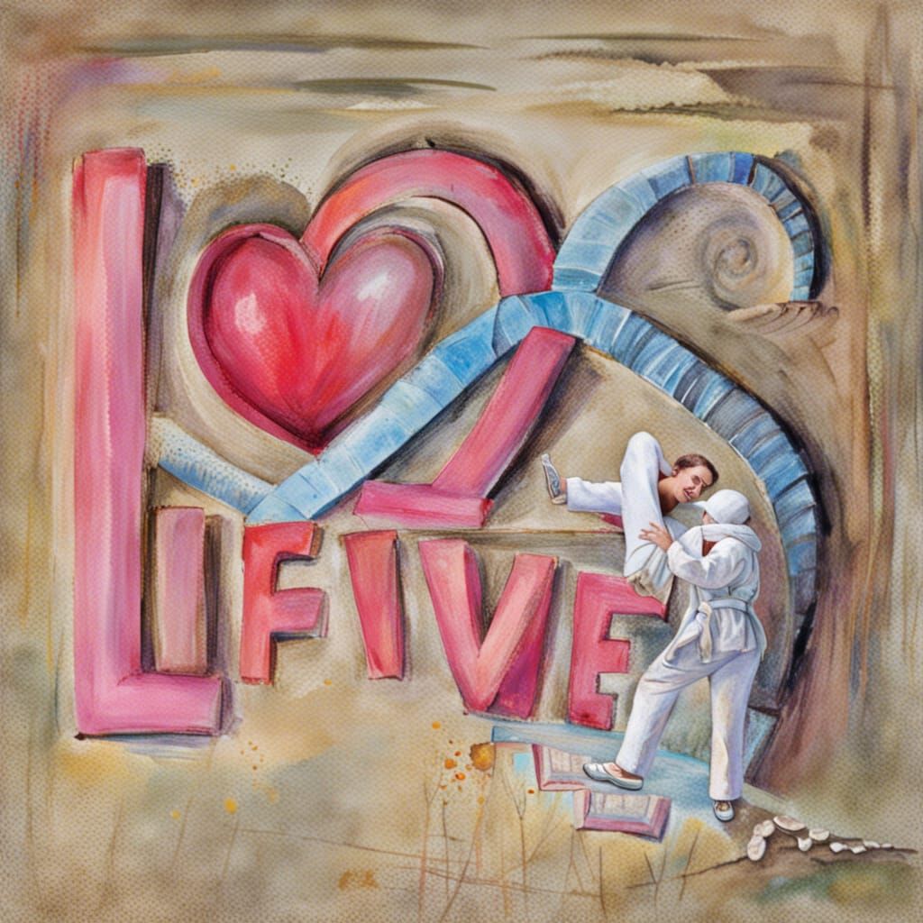 Love's Uplifting Power: A Visual Representation