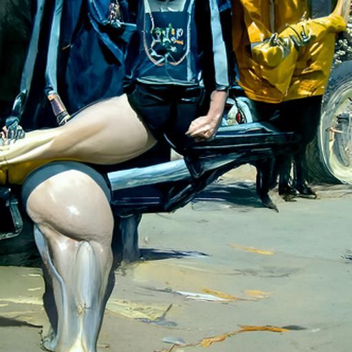 Figurative Oil Painting: Study of Thighs