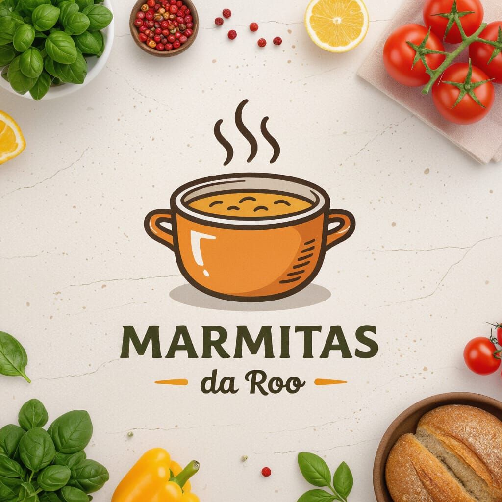 Marmitas da Ro Logo Design