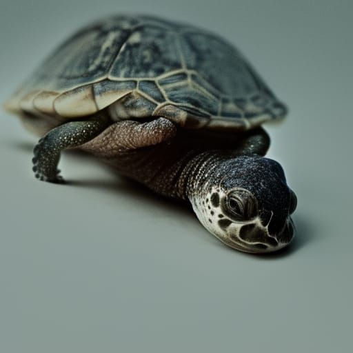 Close-up Portrait of a Turtle Potato Axolotl