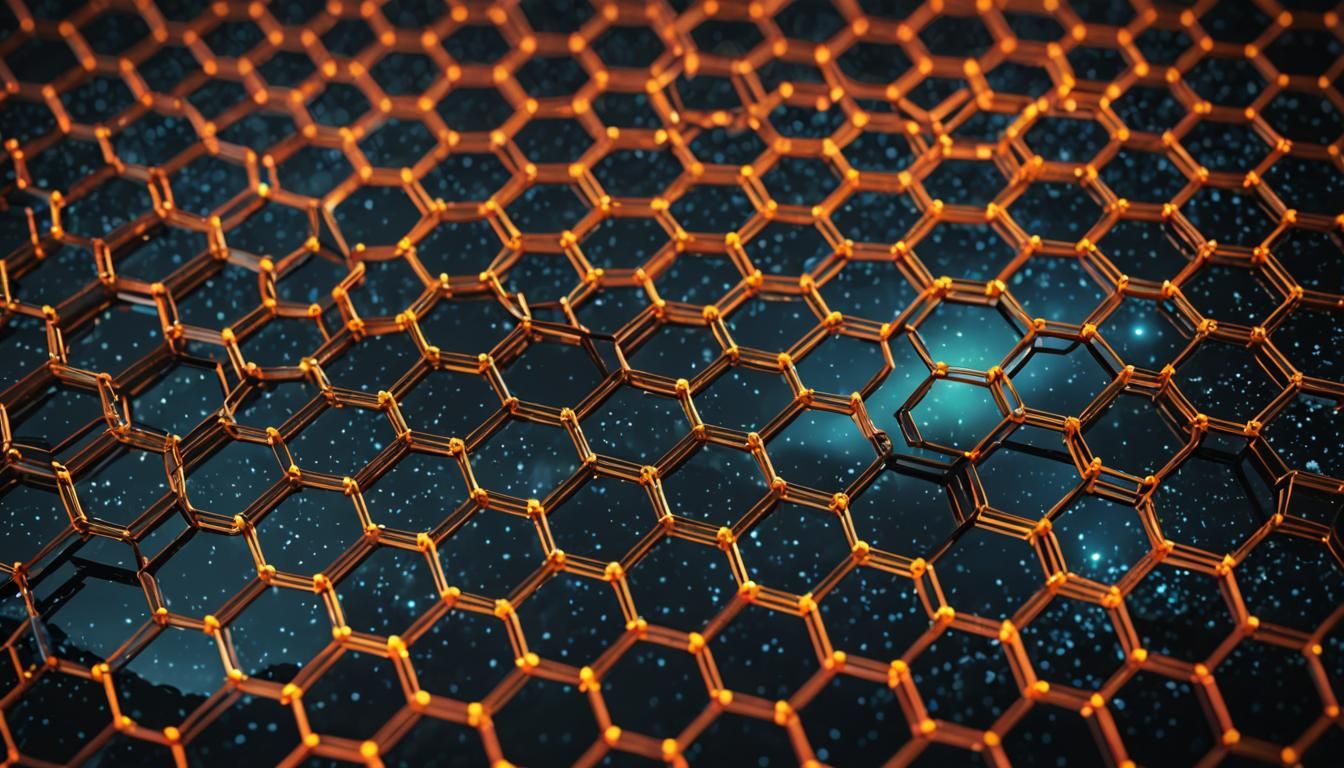 Ominous Glowing Hexagon Constellation Design