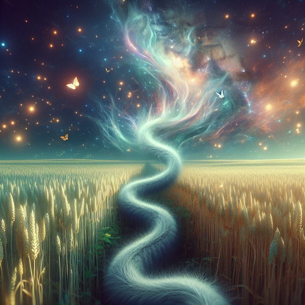 The Furry Snake Fluffles Out Of the Pastel Wheat Fields