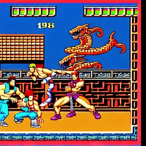 Double Dragon Final Scene, 1987: 8-bit Arcade