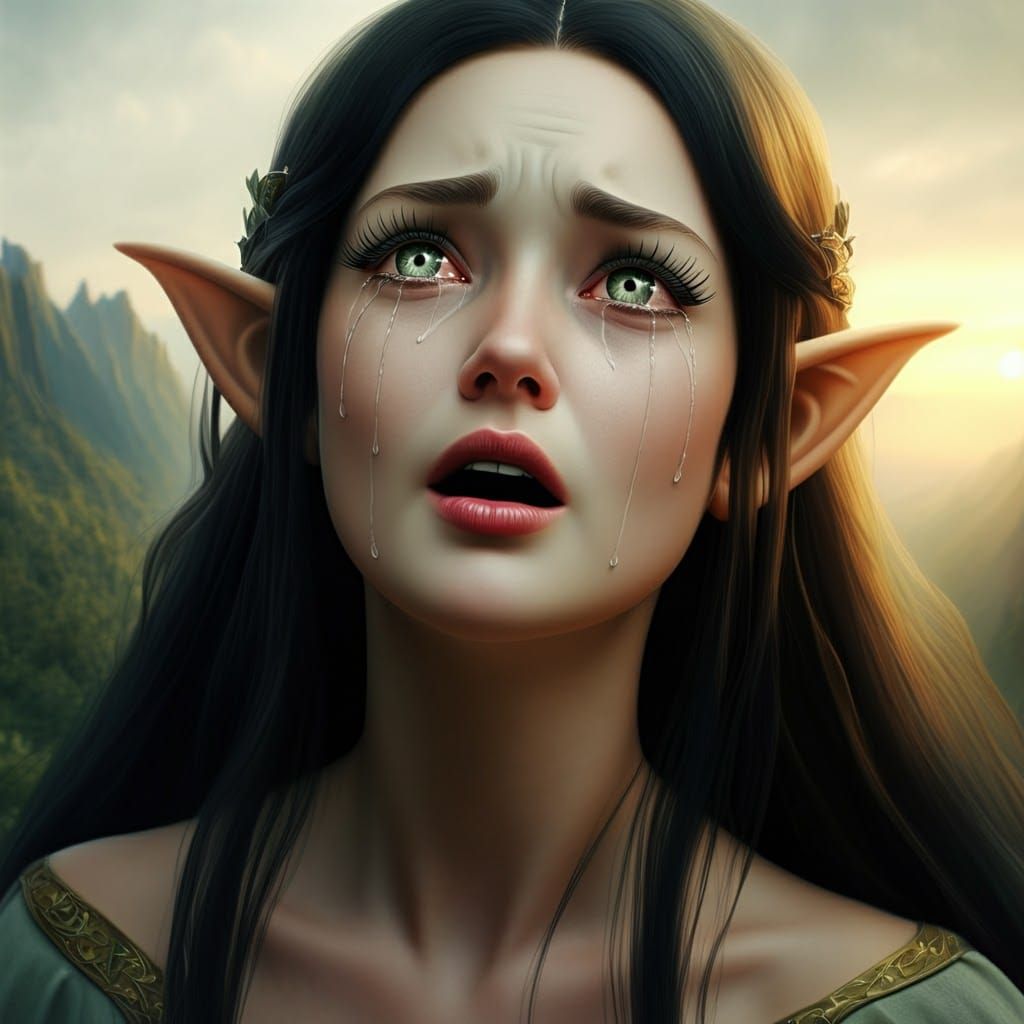 Heartbroken Elf Maiden Sings at Sunrise