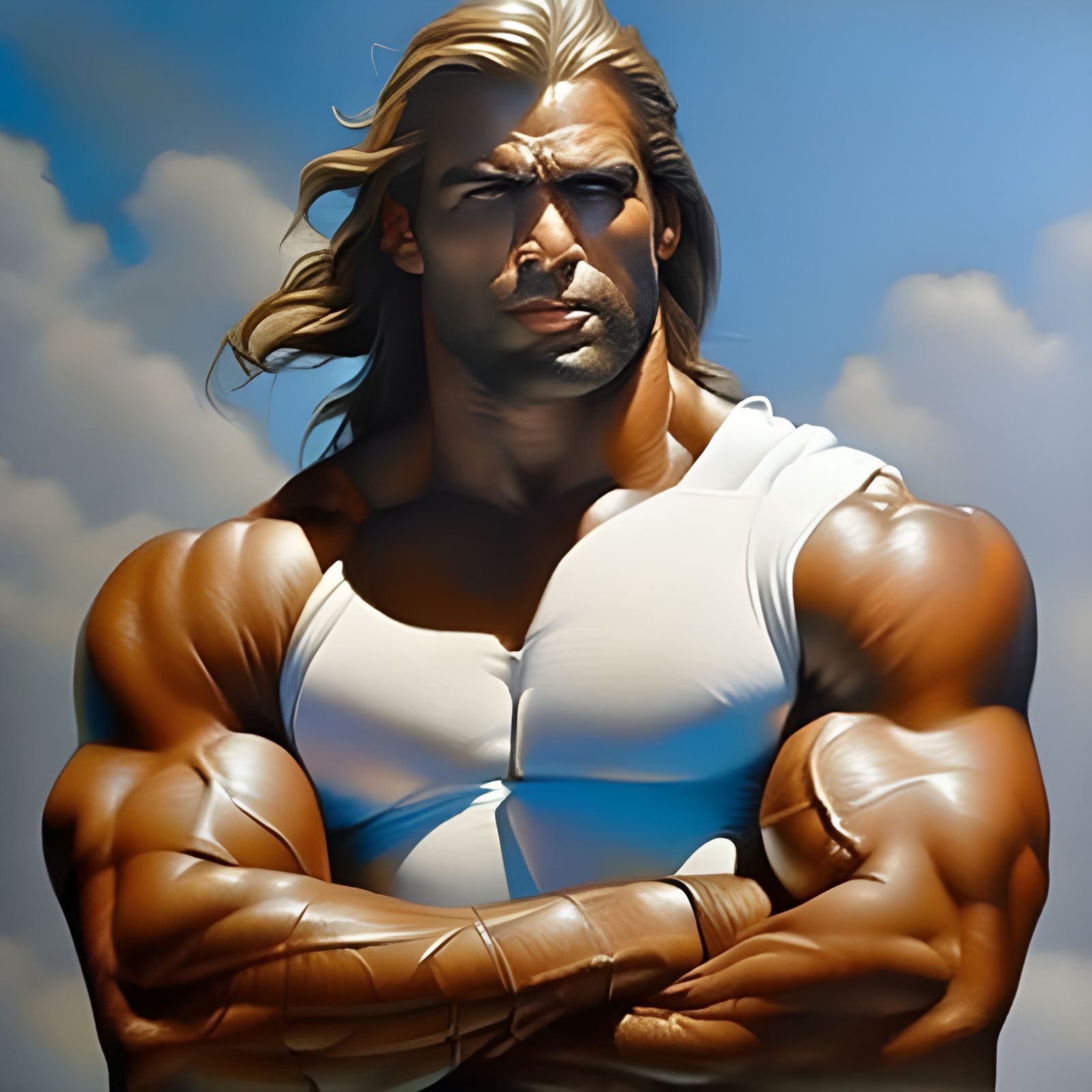Hyperrealistic Moses with Perfect Anatomy and Godlike Physiq...