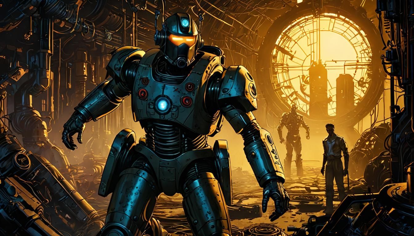 Zoe and Companions in Cyberman Factory Comic Page