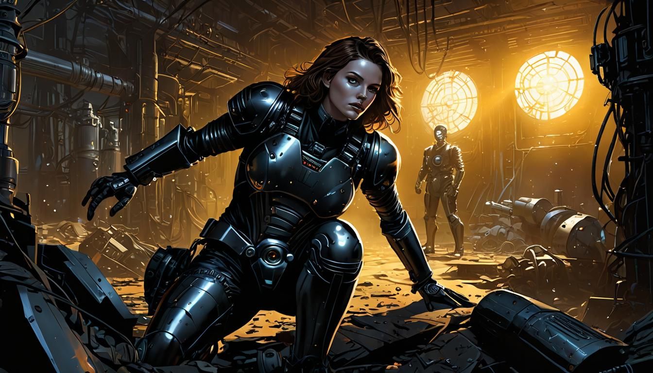 Zoe Heriot Rescues The Doctor: Comic Book Art