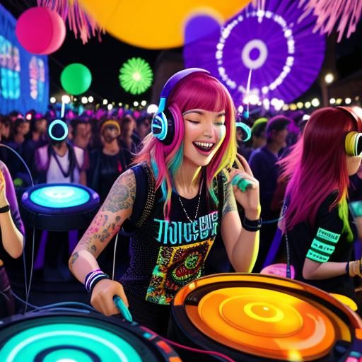 Vibrant Pop Explosion at Silent Disco