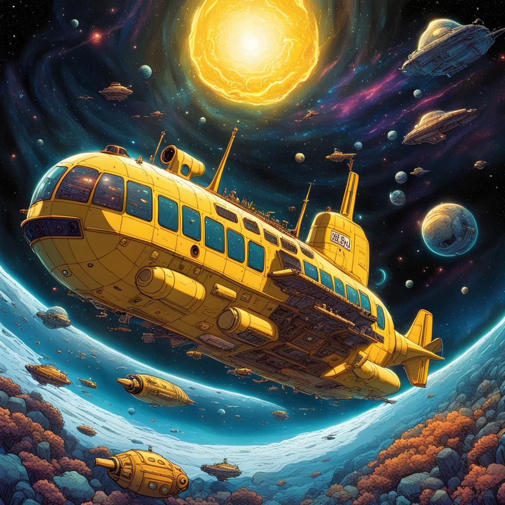 Yellow Submarine in Space: Psychedelic Comic Art